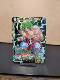Dragon Ball Super Card - SS Broly, Vigor BT27-084 SR Mint X 3 COPIES - Image 2