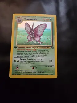 Venomoth 13/64 Holo Rare Pokemon Jungle 1st Edition WOTC Card TCG - Image 1
