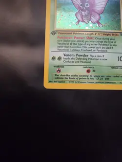 Venomoth 13/64 Holo Rare Pokemon Jungle 1st Edition WOTC Card TCG - Image 2