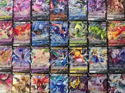 Pokemon Card Lot 100 Official TCG Cards 1 Ultra Rare Included - V GX EX + HO - Image 1