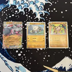pokemon cards lot 3 Singles, Annihilape Ex Promo, Primeape, Mankey - Image 1