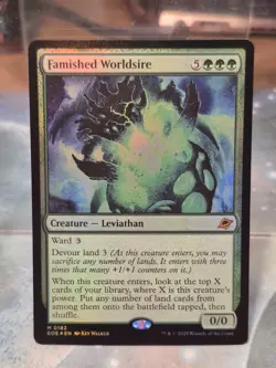 FOIL M 0182 Famished Worldsire Creature Edge of Eternities MTG Card EOE - Image 1