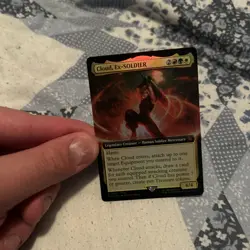 EXACT CARD PICTURD Cloud Ex SOLDIER Extended Art FIC 0168 MTG Final Fantasy Foil - Image 2