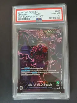 Marshall D. Teach (English 2nd Anniversary Set) #OP09-081 One Piece Promo Card - Image 1