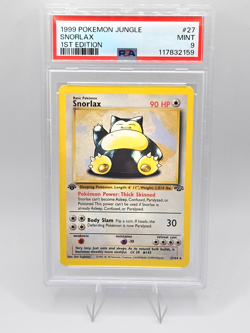Pokemon Card 27/64 Snorlax Regular 1st Edition Jungle English - PSA 9 NEW CERT - Image 1