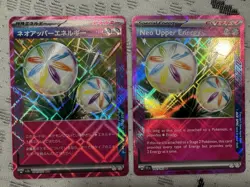 (2/2) Pokemon TCG Neo Upper Energy 2 Card Ace Spec Lot NM Temporal Forces - Image 2