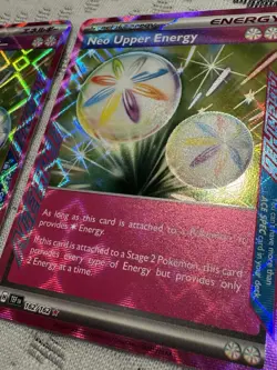 (2/2) Pokemon TCG Neo Upper Energy 2 Card Ace Spec Lot NM Temporal Forces - Image 4