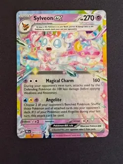 Pokemon TCG Sylveon EX Prismatic Evolutions Double Rare Holo Card 41/131 - Image 1
