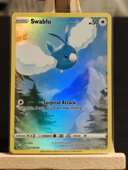 SWABLU GG27/GG70 CROWN ZENITH - NEAR MINT ENGLISH FULL ART POKEMON CARD - Image 1