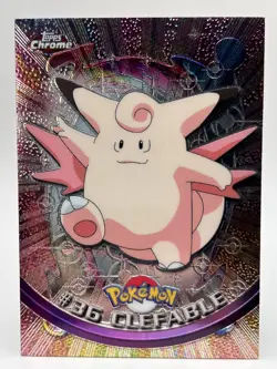 Pokemon Card Topps Chrome Clefable #36 NM - Image 2