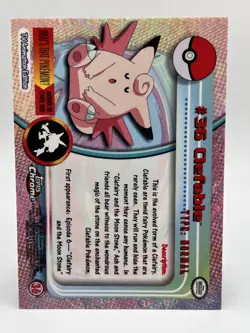 Pokemon Card Topps Chrome Clefable #36 NM - Image 5