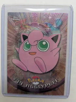 Topps Chrome #39 Jiggly Puff Pokemon card Holo foil - Image 1