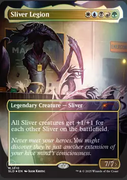 🌟 Sliver Legion FOIL Secret Lair MTG Card In hand Ready To Ship - Image 1