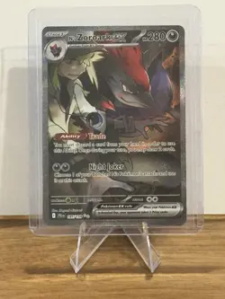 Pokemon TCG N's Zoroark EX Holo Card 185/159 Sv09: Journey Together - Image 1