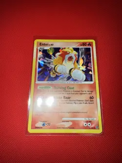 Entei LV 43 Holo Rare Secret Wonders Pokemon Card Lightly Played - Image 1