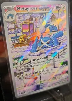 Pokemon TCG Metagross 178/162 Temporal Forces Holo Card Illustration - Image 2