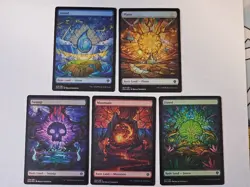 MTG - FOIL Stained Glass Land Set - Dominaria United - Image 2