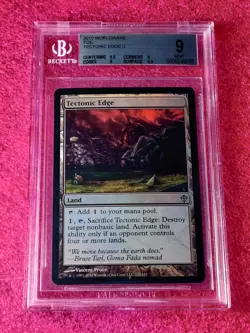 MTG Tectonic Edge Foil Worldwake BGS 9 Mint Priced Below Beckett Grade Cost - Image 3