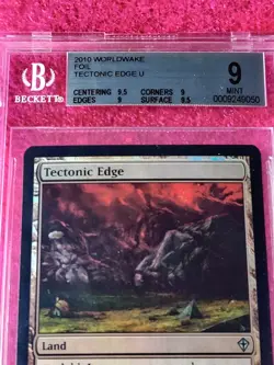 MTG Tectonic Edge Foil Worldwake BGS 9 Mint Priced Below Beckett Grade Cost - Image 4