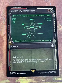 1x SHOWCASE INVENTORY MANAGEMENT - Fallout - MTG - Magic the Gathering - Image 1