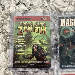 MTG Green Sun's Zenith, Magus of the Moon & Paradox Haze EoE Showcase Lot of 4 - Image 3