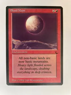 Blood Moon - The Dark MTG - Near Mint - Rare Enchantment - Image 1
