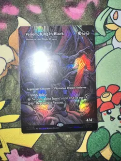 Magic The Gathering Spider-Man Venom King In Black Mythic Full Art Foil NM - Image 1