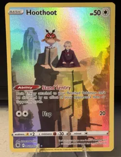 Pokemon TCG Hoothoot TG12/TG30 Astral Radiance Full Art Ultra Rare Holo Card - Image 1