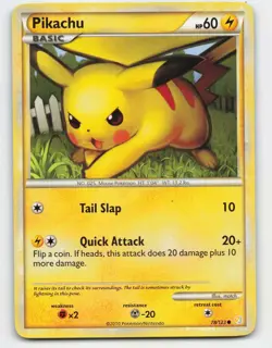 2010 Pokemon, HeartGold SoulSilver, #78/123 Pikachu, Common - Image 1