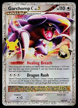 Pokemon Celebrations: Classic Collection 145/147 Garchomp C LV.X - Image 1