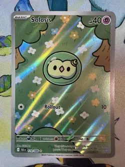 Pokemon TCG Solosis 118/086 English Illustration Rare Black Bolt NM Holo - Image 1
