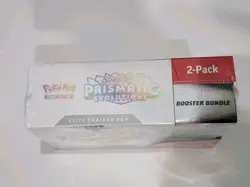 Pokemon TCG Prismatic Evolutions ETB with Booster Bundle Costco 2-Pack Sealed + - Image 2