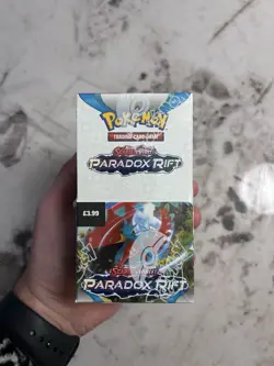‼✅ Pokemon Paradox Rift Half Booster Box Sealed 18 Packs Brand New - Image 1
