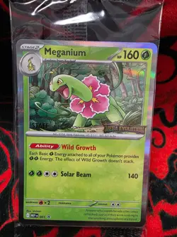 Pokemon Mega Evolution Prerelease STAFF Promo (Set of 4) SEALED - Image 1