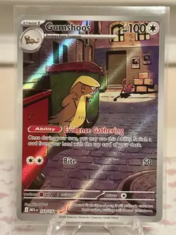 Pokemon TCG Gumshoos 153/132 Mega Evolution Illustration Rare - Image 1