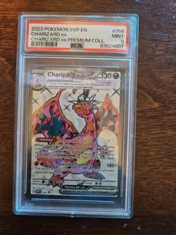 PSA 9 Mint 2023 Pokemon Charizard EX SVP EN 056 Black Star Promo - Image 1