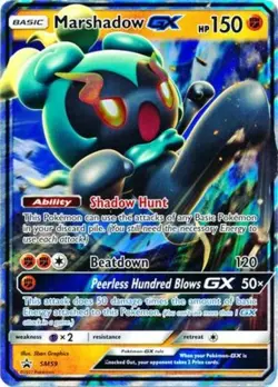Pokemon Marshadow GX - SM59 - SM Black Star Promos NM-Mint Sun and Moon Promos - Image 1