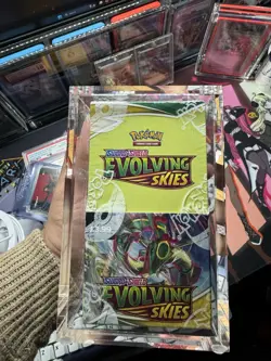 Pokemon TCG Evolving Skies Half Booster Box (18 Packs) New & Factory Sealed Rare - Image 1