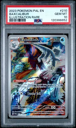 2023 POKEMON PAL EN-PALDEA EVOLVED ILLUSTRATION RARE #210 BAXCALIBUR PSA 10 - Image 1
