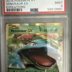 2016 Pokemon XY Evolutions Venusaur EX 1/108 PSA 9 Mint - Image 5