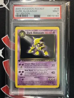 Pokemon Team Rocket Dark Alakazam 1st Edition #18 PSA 9 - Image 1