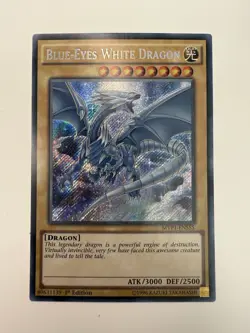 Yugioh Blue Eyes White Dragon MVP1-ENS55 1st Edition Secret Rare Near Mint - Image 1