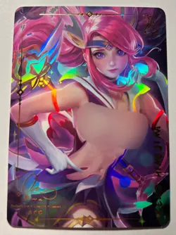 SEXY HEROINE WAIFU Lux LEAGUE OF LEGENDS ACG PREMIUM HOLOFOIL CARD NM - Image 1