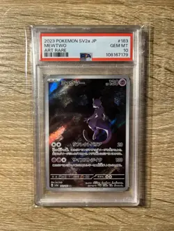 2023 Pokemon SV2a JP Mewtwo #183 PSA 10 Art Rare Card - Image 1