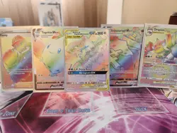 Pokemon Full Art Secret Raindow Card Lot (5) Togekiss, Legendary Birds Gx Etc - Image 2