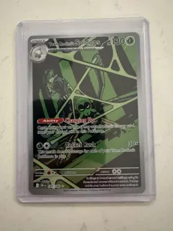 Pokemon TCG Team Rockets Spidops Illustration Rare Card 187/182 Destined Rivals - Image 1