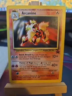 Pokemon TCG Arcanine Black Star Promos #6 2000 Regular Promo Card NM Very Clean! - Image 1