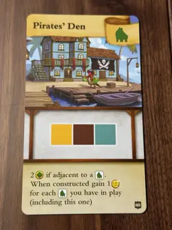 Tiny Towns Promos Mini Expansion Pirates' Den Card Dead Reckoning AEG New Rare - Image 1