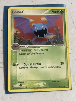 Pokemon EX Deoxys 31/107 Uncommon Card - Golbat - Image 1