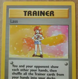 Lass 104/130 Rare Non-Holo Base 2 Set Pokemon Trainer Card LP - Image 2